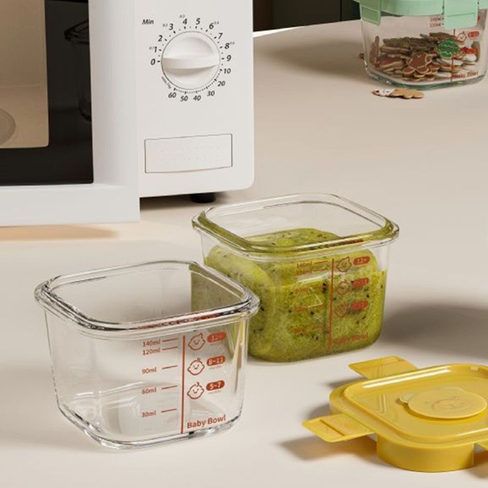 Baby Food Glass Jar - Nieuwe 170ml voedselbewaarbox, geschikt voor vriezer