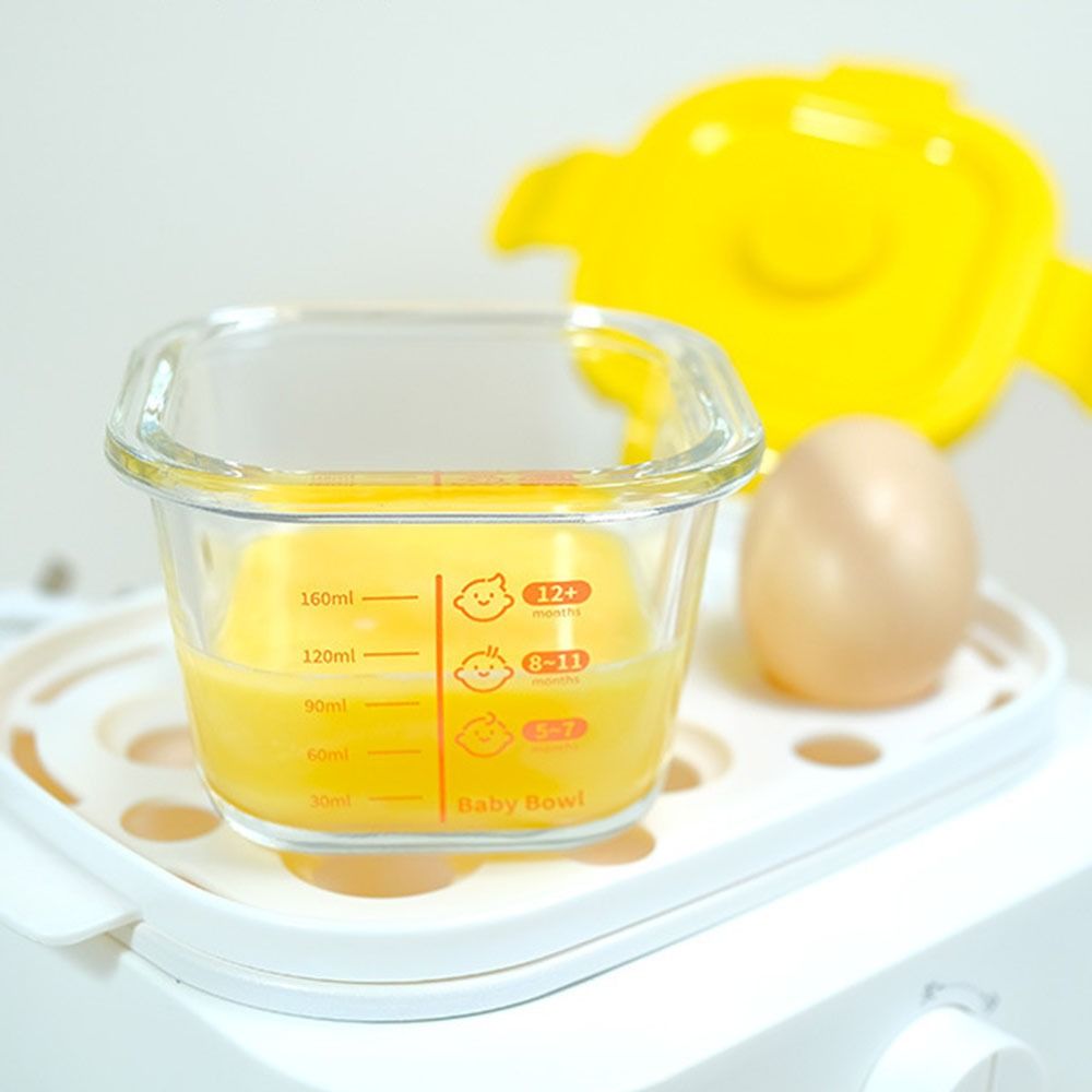 Baby Food Glass Jar - Eenvoudige 170ml voedselbewaardoos, bevroren glazen babyvoedingbeker,