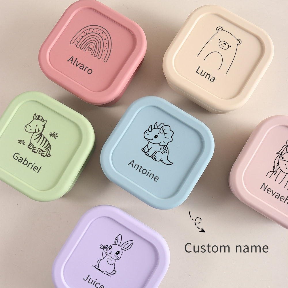 Baby Food Glass Jar - Op maat gemaakte naam of patroon