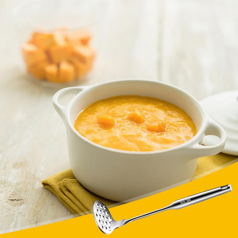 Baby Food Meat - Aardappelstamper Roestvrij staal Fruit Smasher Roestvrij