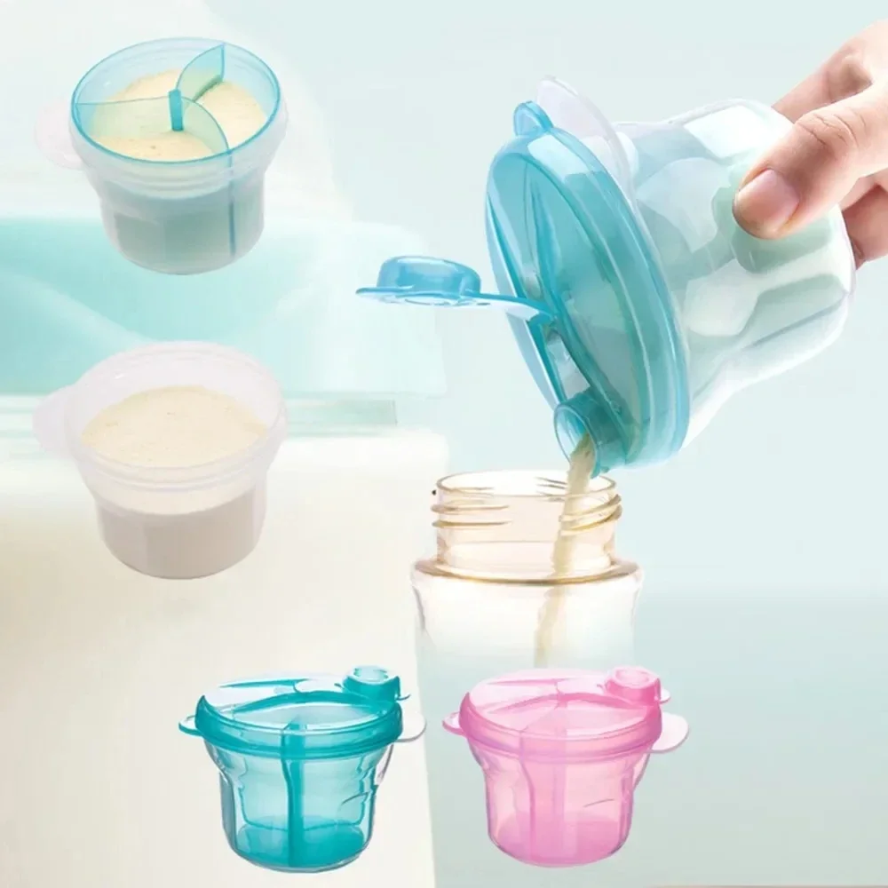 Baby Food Glass Jar - Draagbare formule-dispenser met 3 rasters voor