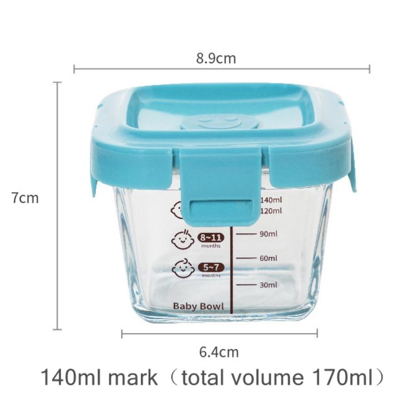 Baby Food Glass - En hittebestendige opbergdoos Spock 3-in-1 draagbare