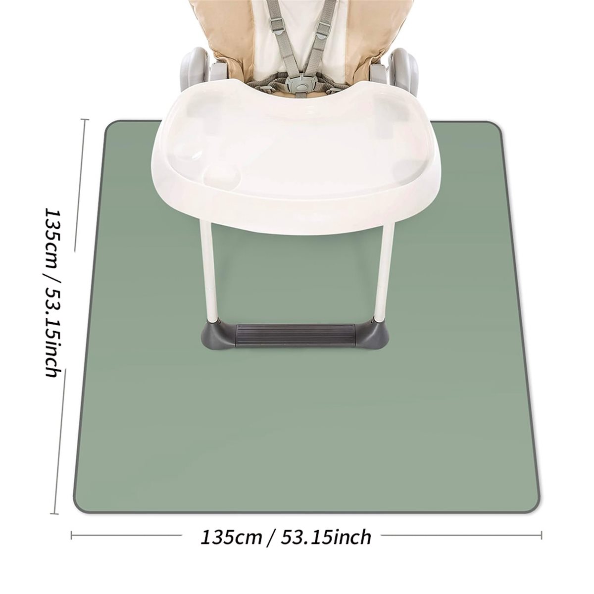 Highchair Splash Mat - 【COUNTDOWN DEAL】 Baby Splat Mat voor