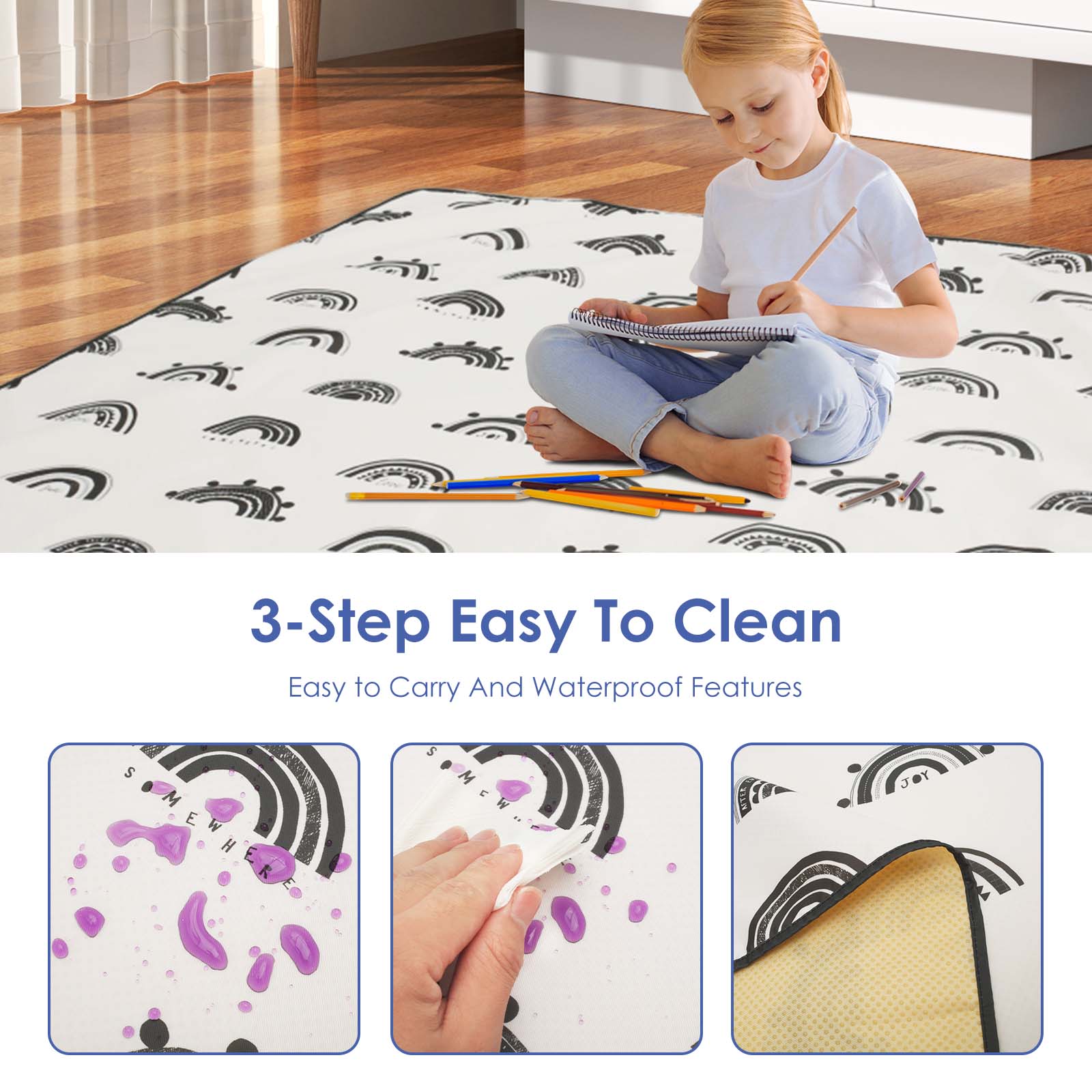 Baby Splat Mat Antislip Kinder - Highchair Splash Mat recensie en prijs