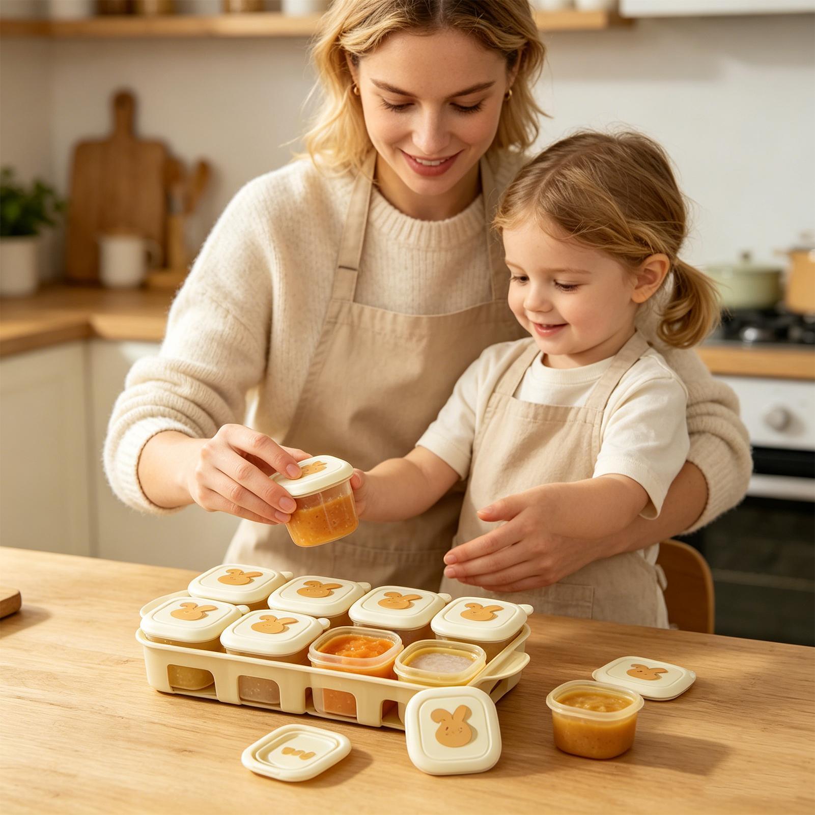 Voedselvriezerbak met deksel K - Baby Food Freezer Tray recensie en prijs