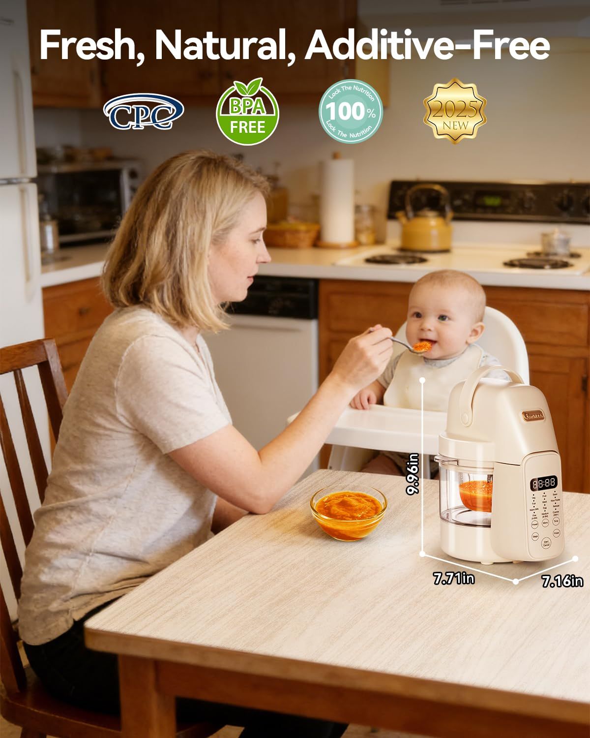 9-in-1 Babyvoedselmaker, Autom - Baby Food Blender And Steamer recensie en prijs