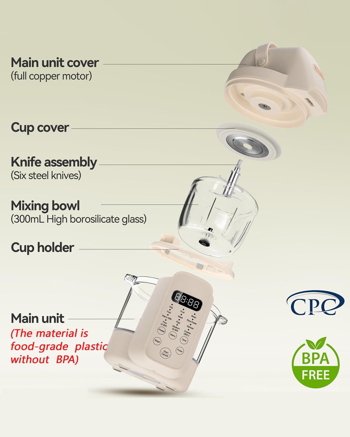 9-in-1 Babyvoedselmaker, Autom - Baby Food Blender And Steamer recensie en prijs