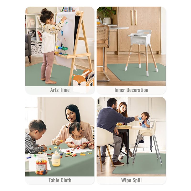 Wasbare en waterdichte baby-on - Highchair Splash Mat recensie en prijs