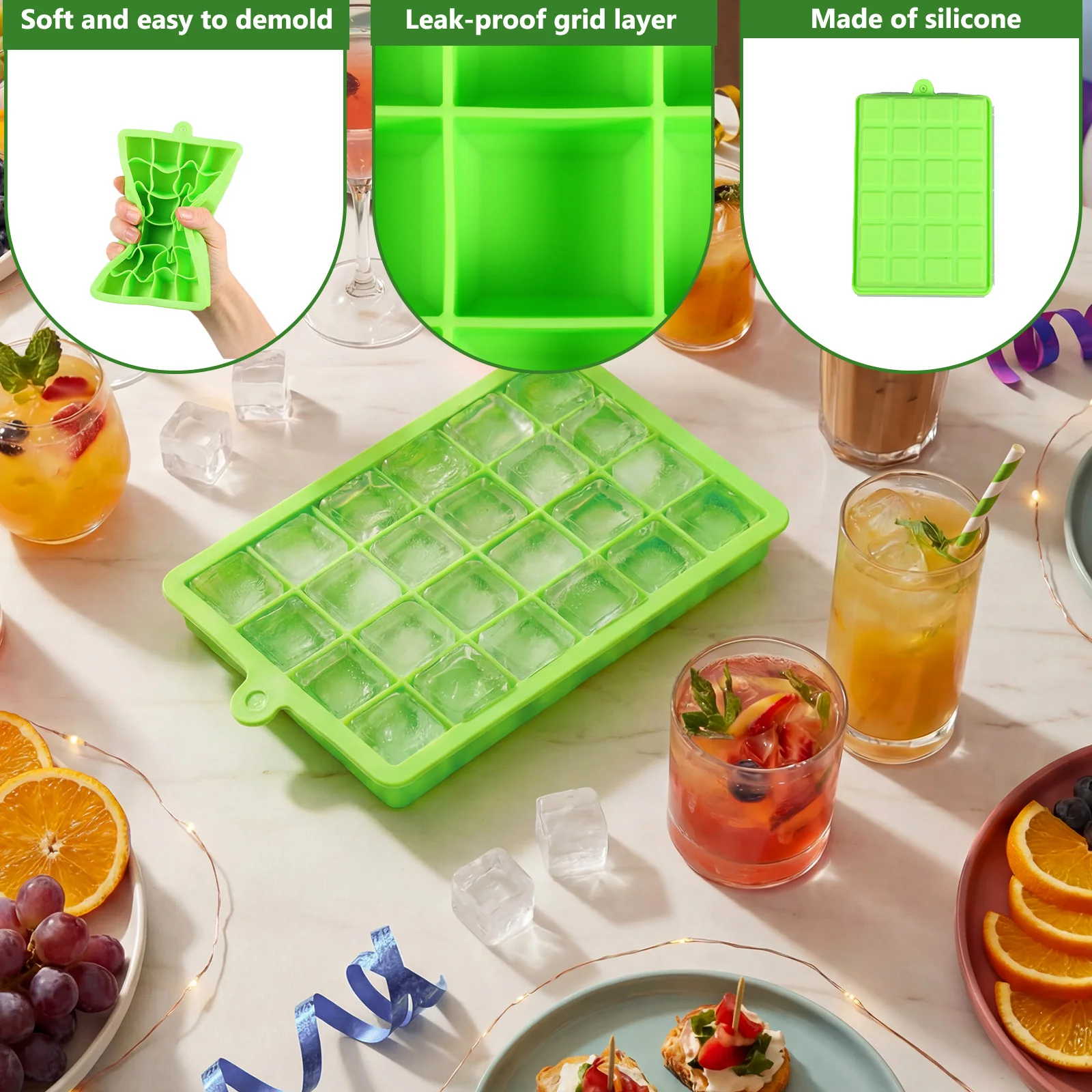 Silicone ijsblokjesvorm, makke - Baby Food Freezer Tray recensie en prijs