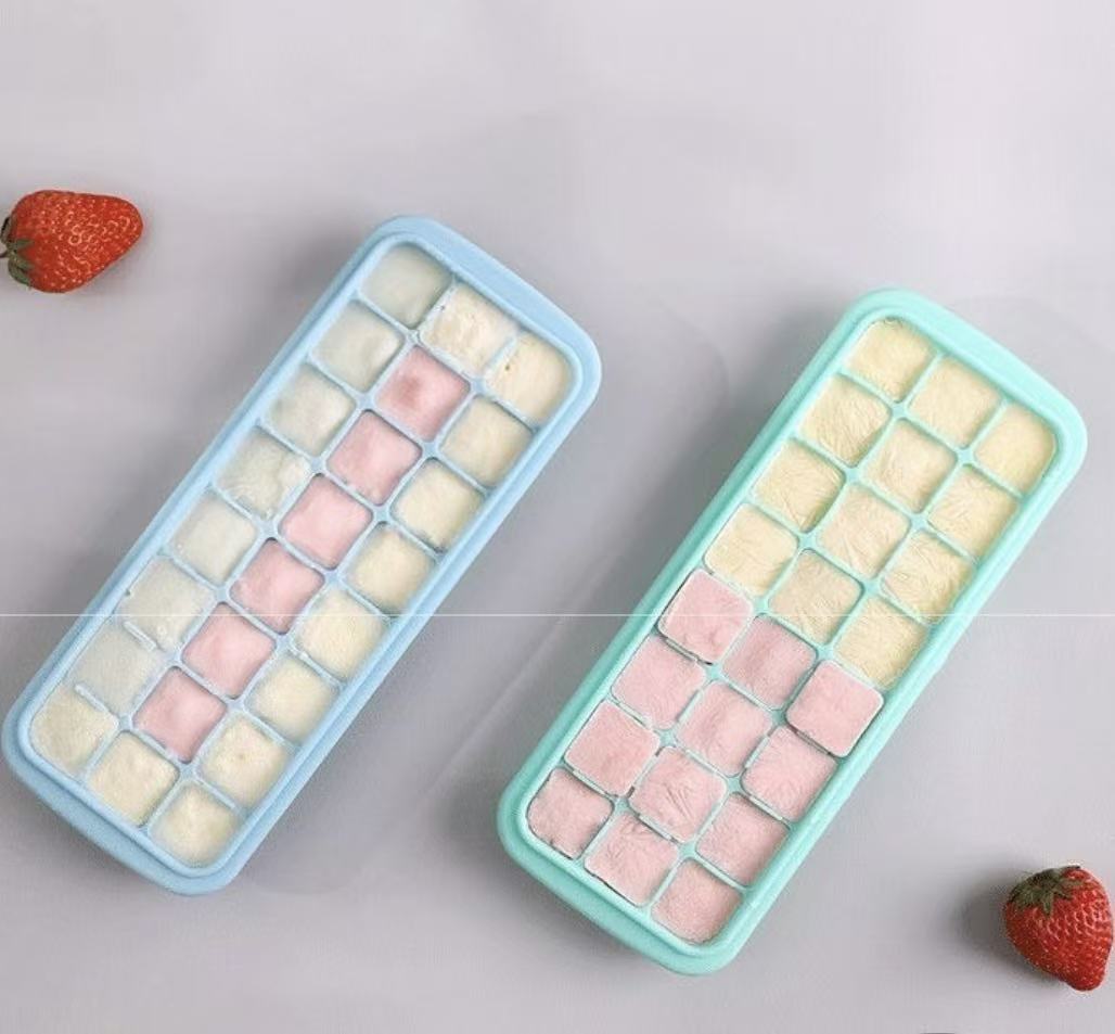 Siliconen ijsblokjesbakje met  - Baby Food Freezer Tray recensie en prijs