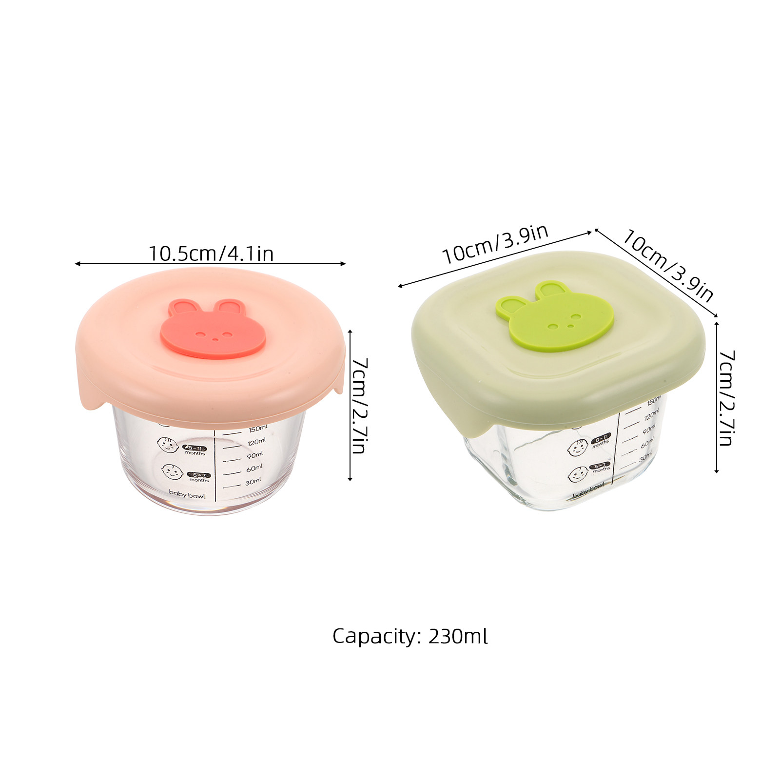 2 Stuks Babyvoeding Bewaarcont - Baby Food Glass recensie en prijs