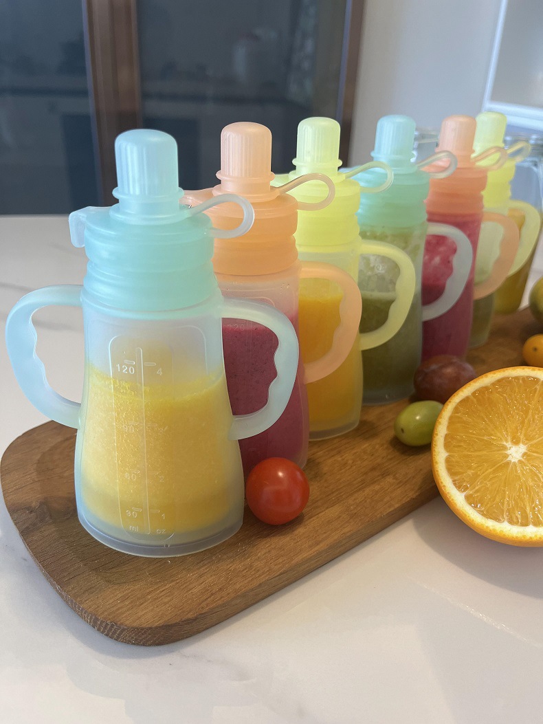 Nieuwe herbruikbare siliconen  - Baby Food Glass Jar recensie en prijs