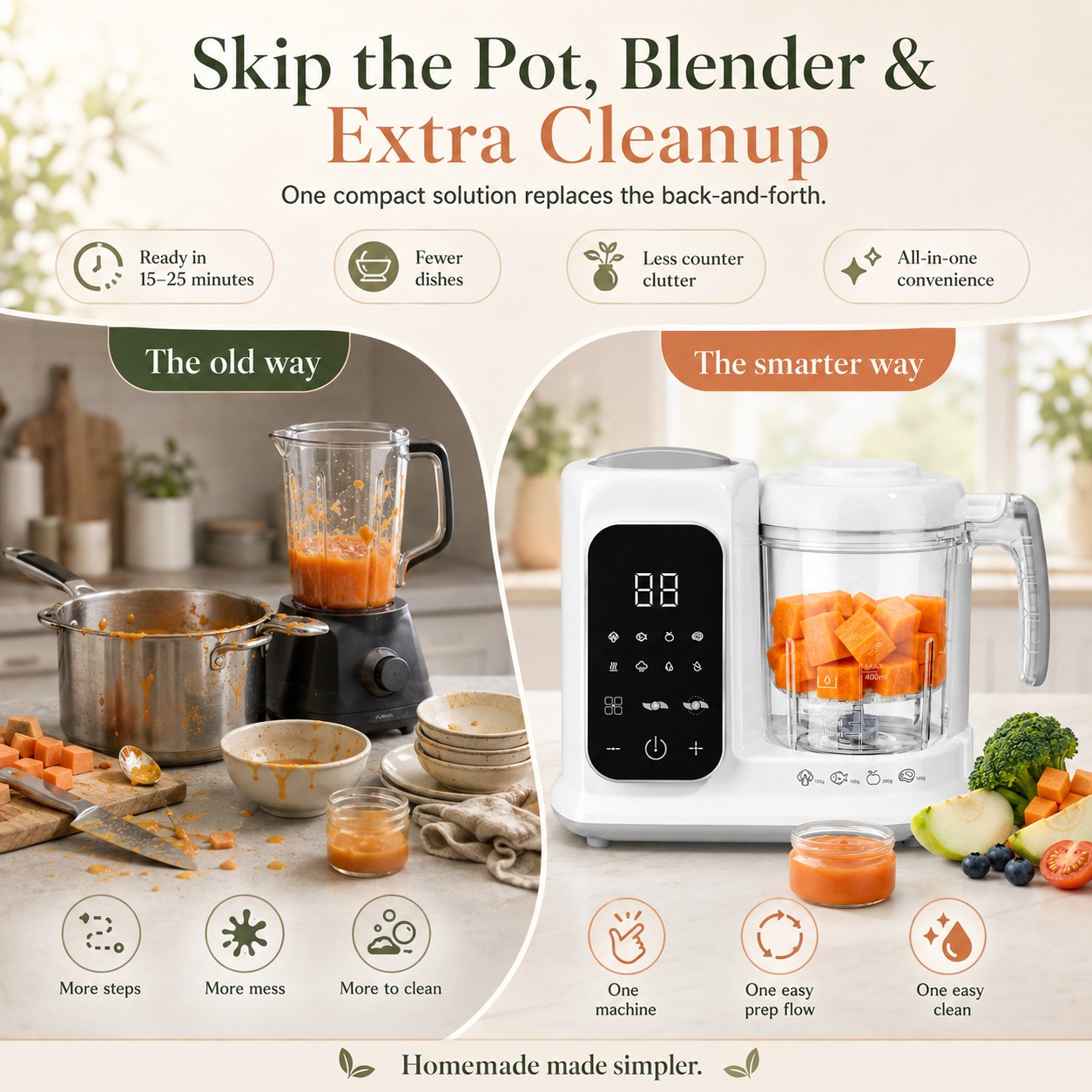 Huishoudelijke unit voor het m - Baby Food Blender And Steamer recensie en prijs